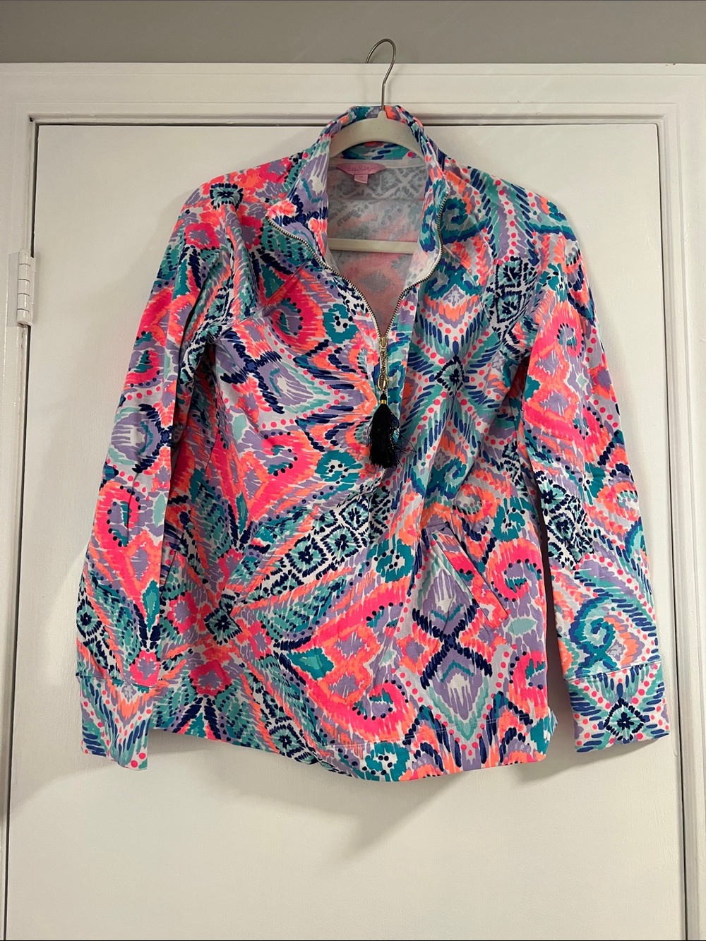 EUC Lilly Pulitzer Skipper Popover with Pockets - Picture 1 of 4